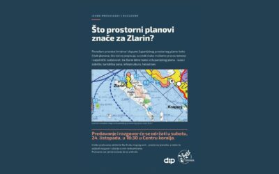 Poziv na javno predavanje i razgovor: Što prostorni planovi znače za Zlarin?